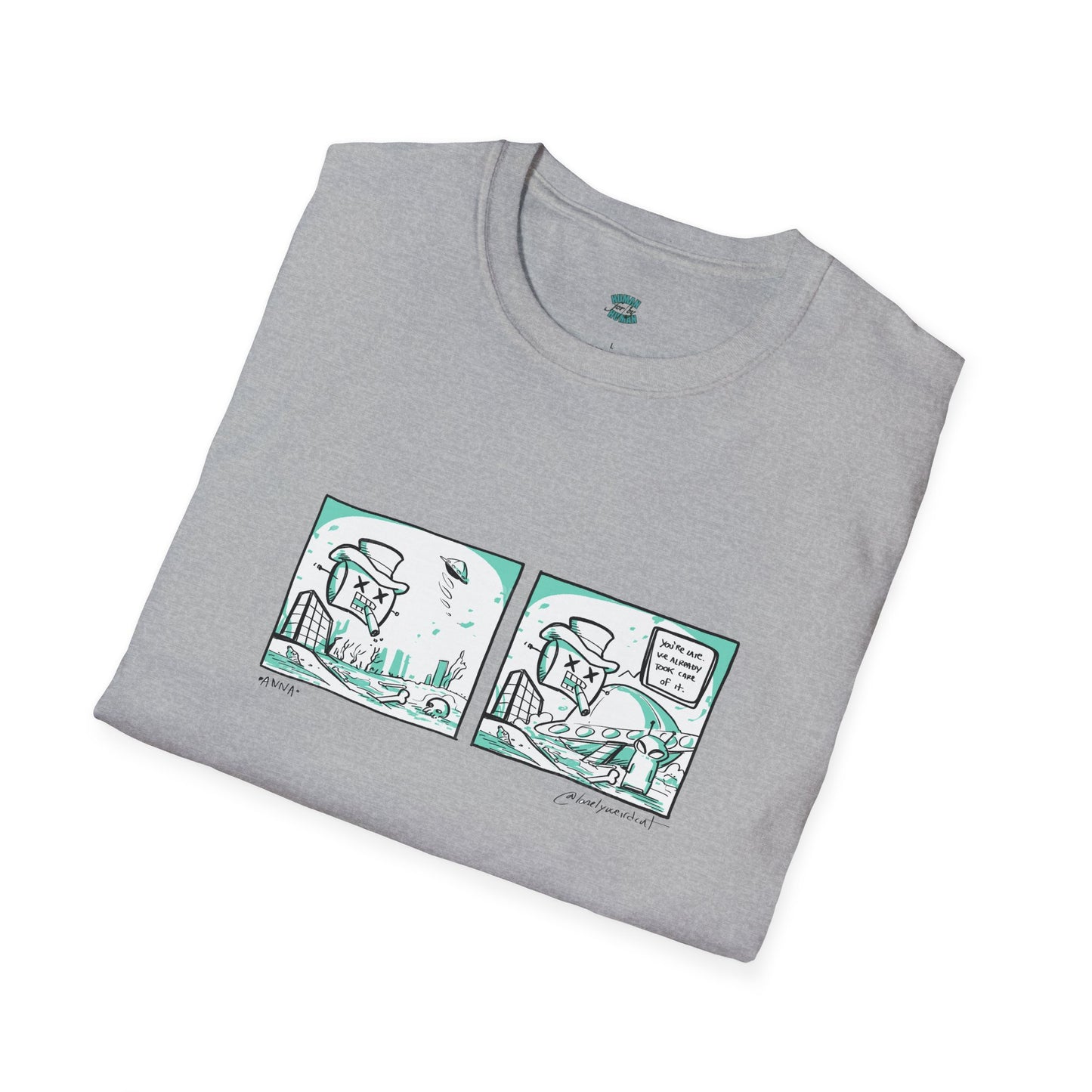 Gloating Robot Unisex Softstyle T-Shirt
