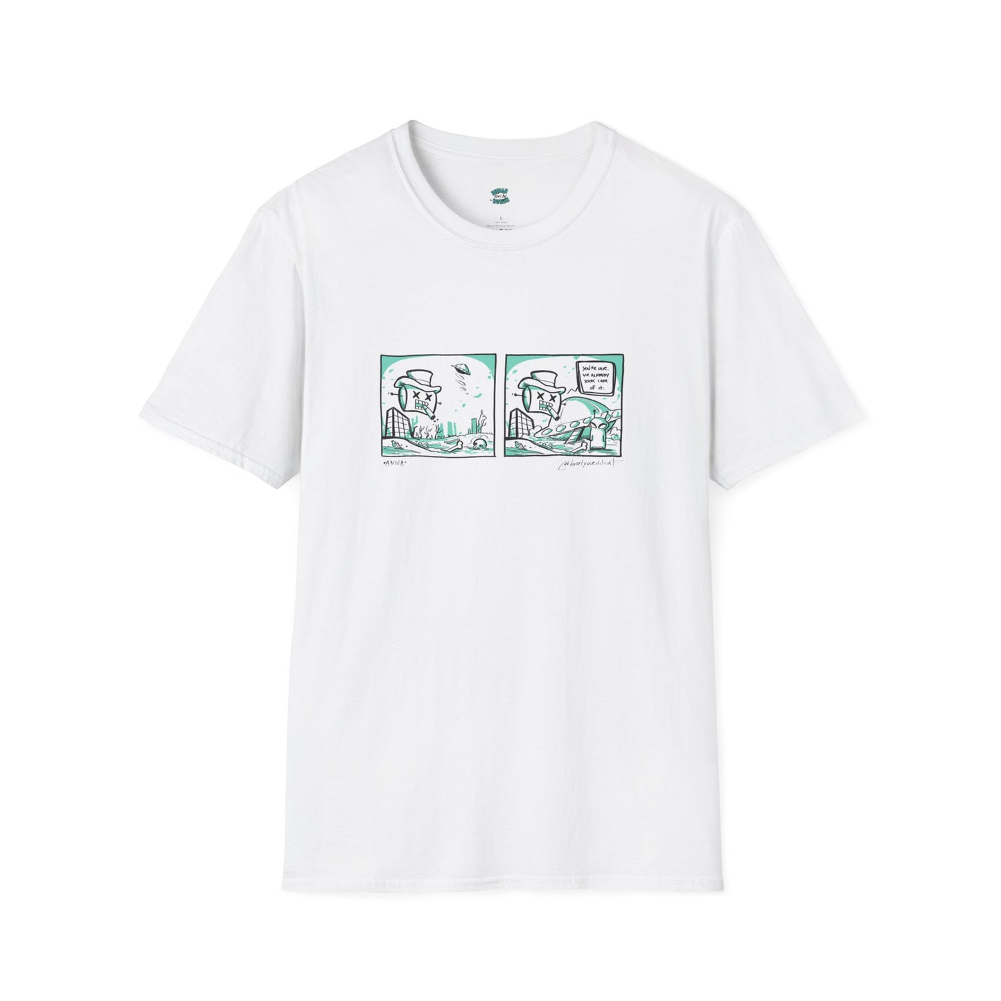 Gloating Robot Unisex Softstyle T-Shirt