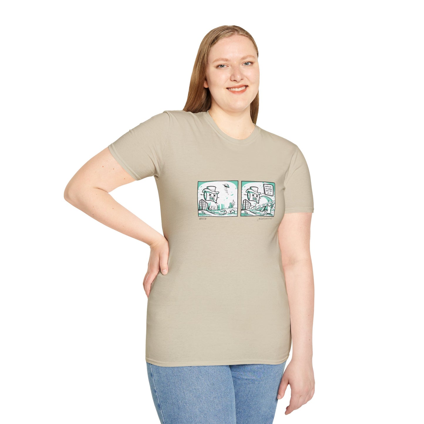 Gloating Robot Unisex Softstyle T-Shirt